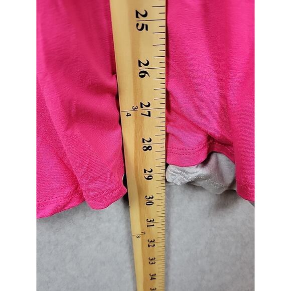 Hail3y:23 Pink Gray Scoop Neck Layered Tank Top Women's XL Stretch USA Made - Picture 8 of 12